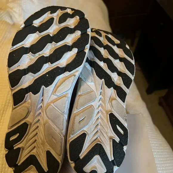 Hoka One One Women's Maroon and Lime Athletic Shoes - Picture 2 of 3